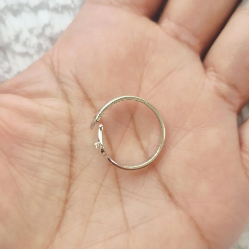 Vintage Sterling Silver Dachshund Wrap Ring - Picture 7 of 8